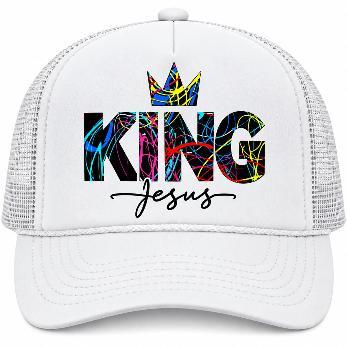 KING Jesus Trucker Hat – Bold Christian Faith Hat