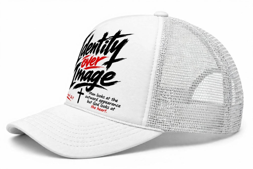 Identity Over Image Christian Trucker Hat | 1 Samuel 16:7