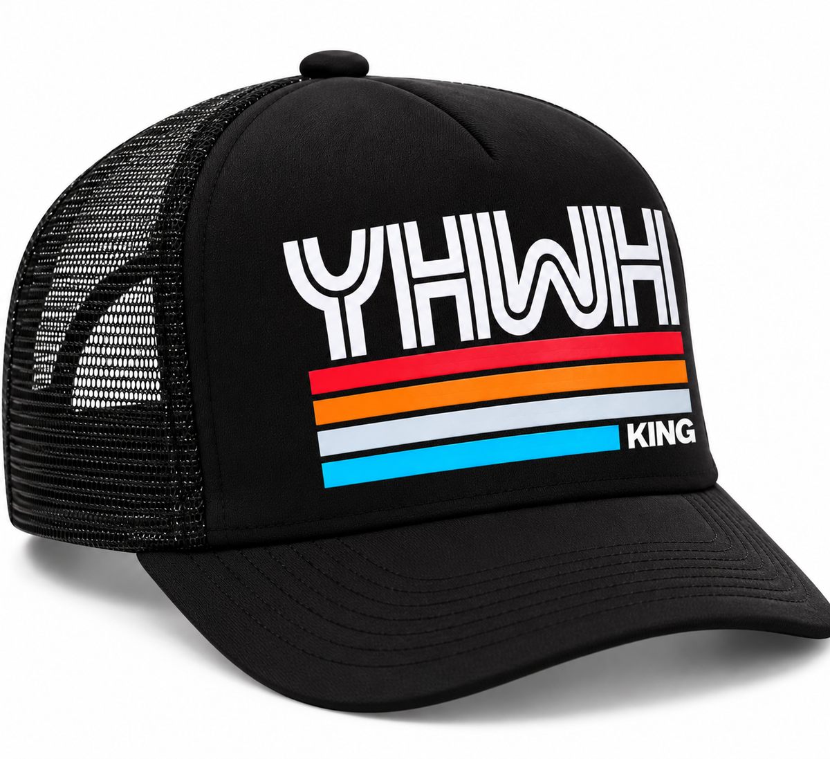 YHWH KING Foam Trucker Hat – Bold Christian Streetwear