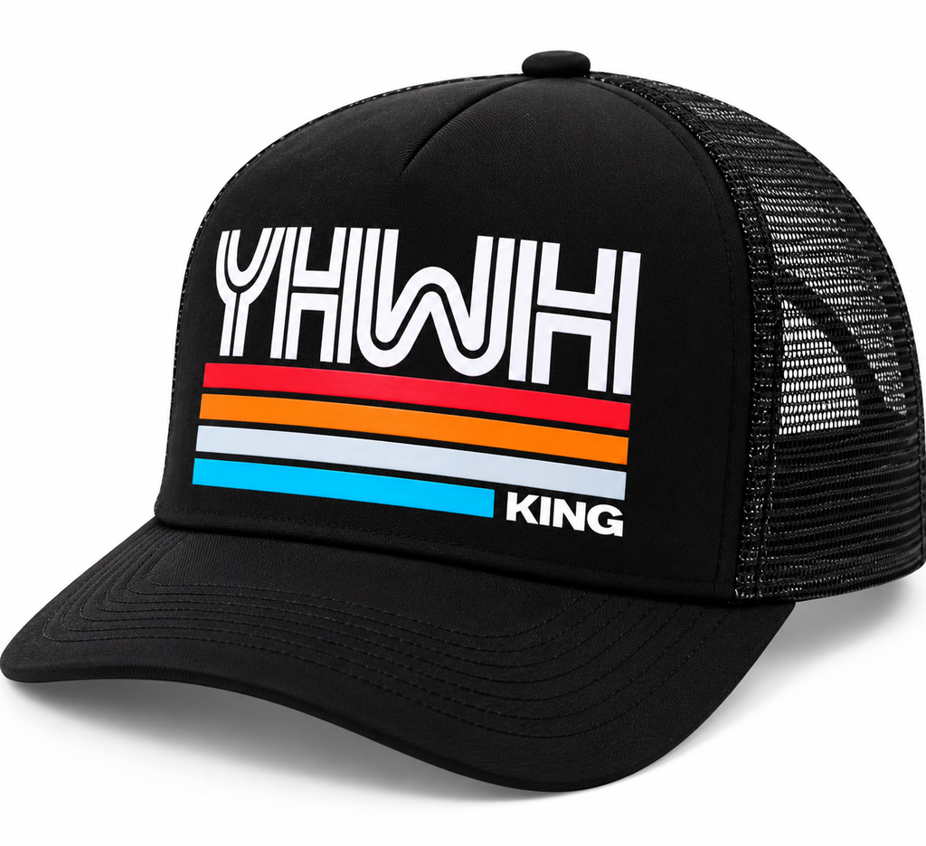 YHWH KING Foam Trucker Hat – Bold Christian Streetwear