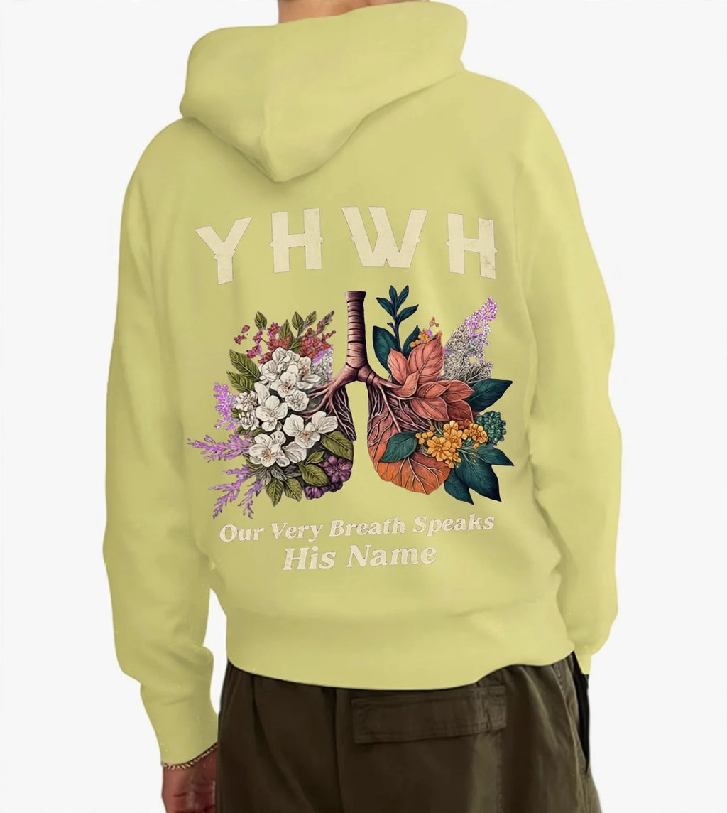 YHWH Hoodie - Our Very Breath Speaks His Name